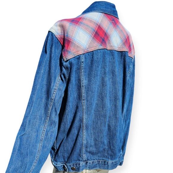 Gap Pendleton Denim Plaid Jean Jacket XLarge - Picture 8 of 13